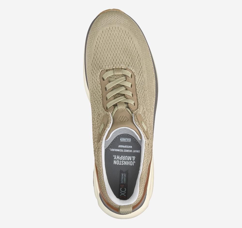 Johnston & Murphy XC4® TR4-Sport Hybrid Taupe Waterproof Knit