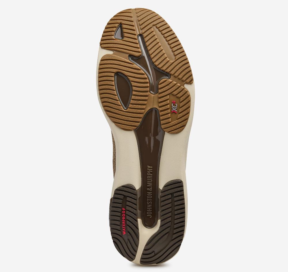 Johnston & Murphy XC4® TR4-Sport Hybrid Taupe Waterproof Knit