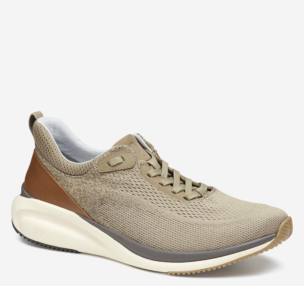 johnston & murphy XC4® TR4-Sport Hybrid Taupe Waterproof Knit