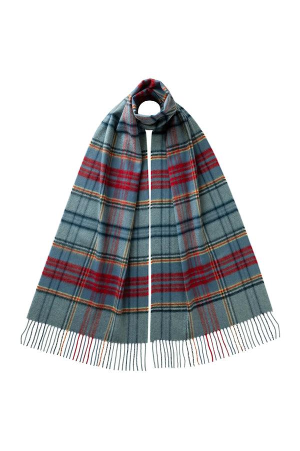 johnstons of elgin Anderson Tartan Wide Cashmere Scarf