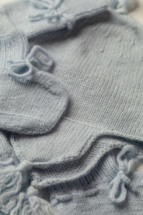 Johnstons Of Elgin Baby's Blue Cashmere Accessories Gift Set