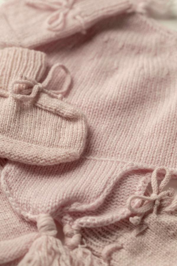 Johnstons Of Elgin Baby's Pink Cashmere Accessories Gift Set