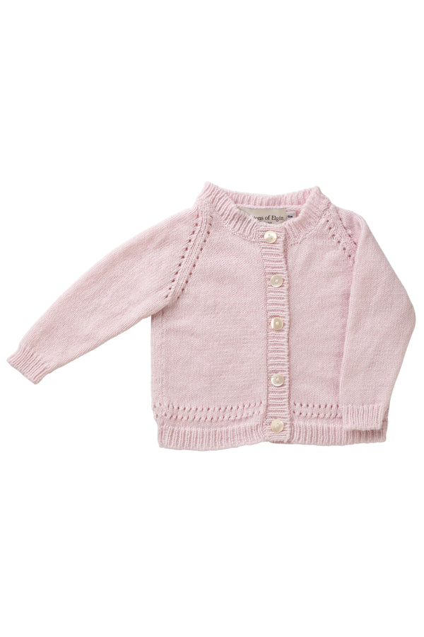 Johnstons Of Elgin Baby's Pink Cashmere Cardigan Gift Set