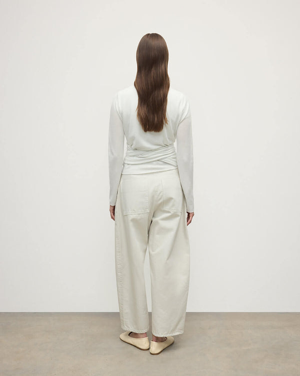 Johnstons Of Elgin Ballet Wrap Cashmere White Ballet Cardigan