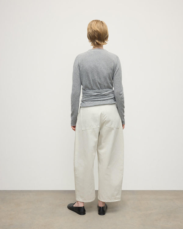 Johnstons Of Elgin Ballet Wrap Light Grey Cashmere Cardigan