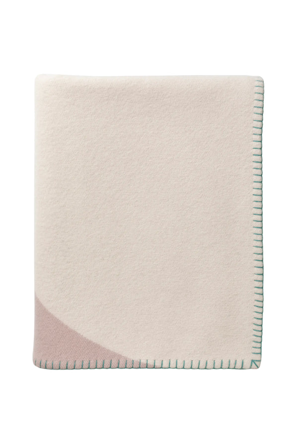 Johnstons Of Elgin Blanket Stitched Geometric Throw