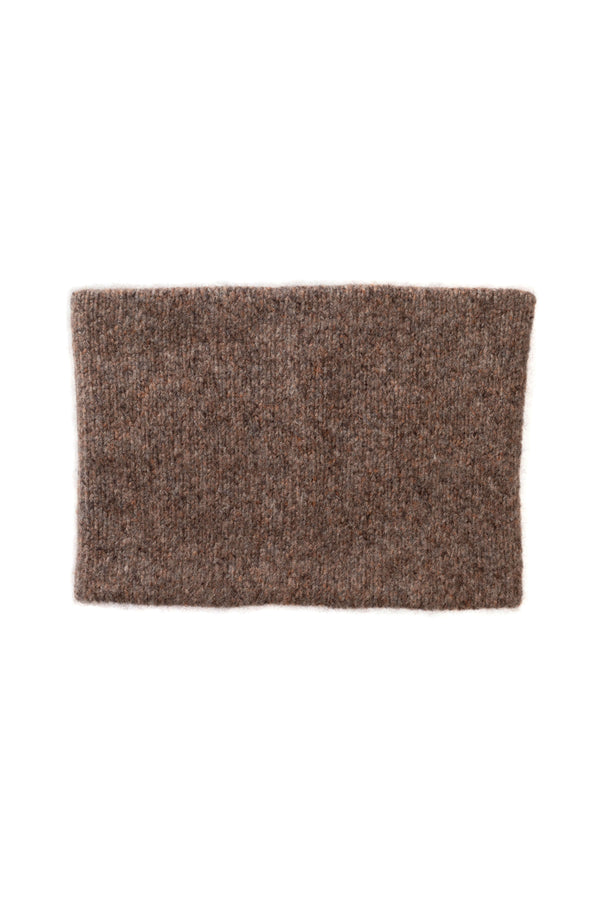 Johnstons Of Elgin Cashmere Bouclé Dark Brown Snood