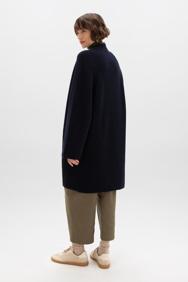 Johnstons Of Elgin Cashmere Dark Navy Cape Cardigan