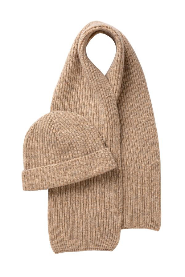 Johnstons Of Elgin Children's Cashmere Natural Ribbed Scarf
