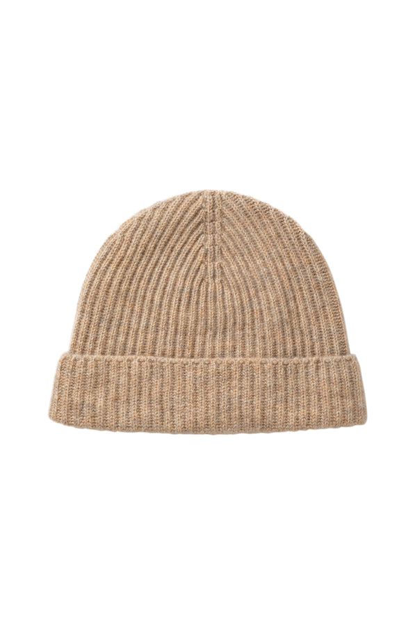 johnstons of elgin Children's Natural Ribbed Cashmere Beanie