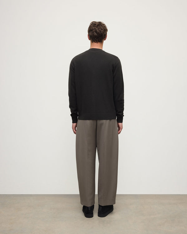 Johnstons Of Elgin Classic Cashmere Dark Grey Cardigan