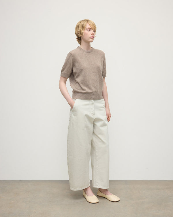 Johnstons Of Elgin Classic Cashmere Light Brown T-shirt