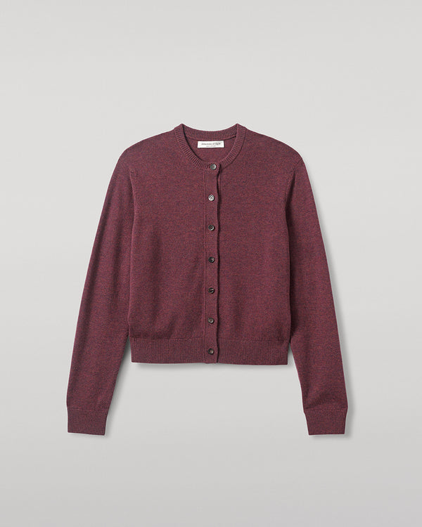 Johnstons Of Elgin Classic Cashmere Purple Cardigan