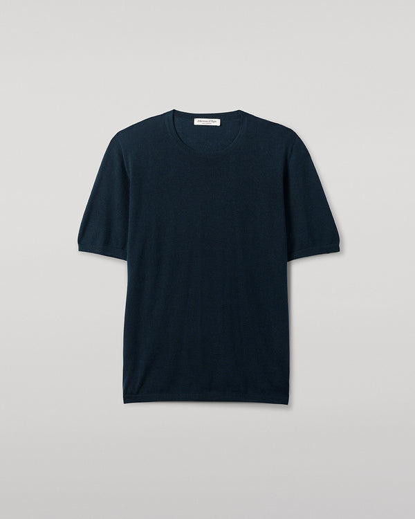 Johnstons Of Elgin Dark Green Superfine Cashmere T-Shirt