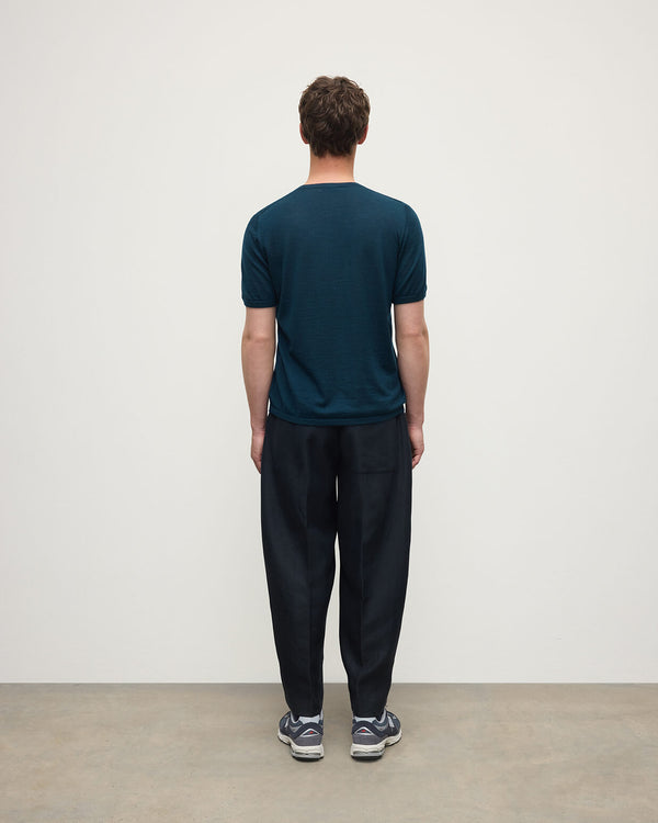 Johnstons Of Elgin Dark Green Superfine Cashmere T-Shirt