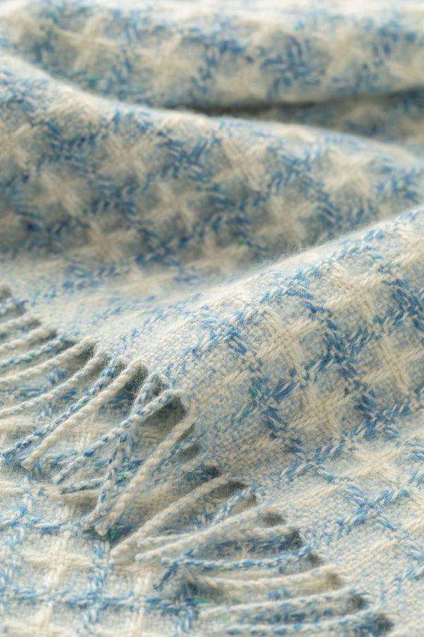 johnstons of elgin Donegal Cashmere Blue Baby Blanket