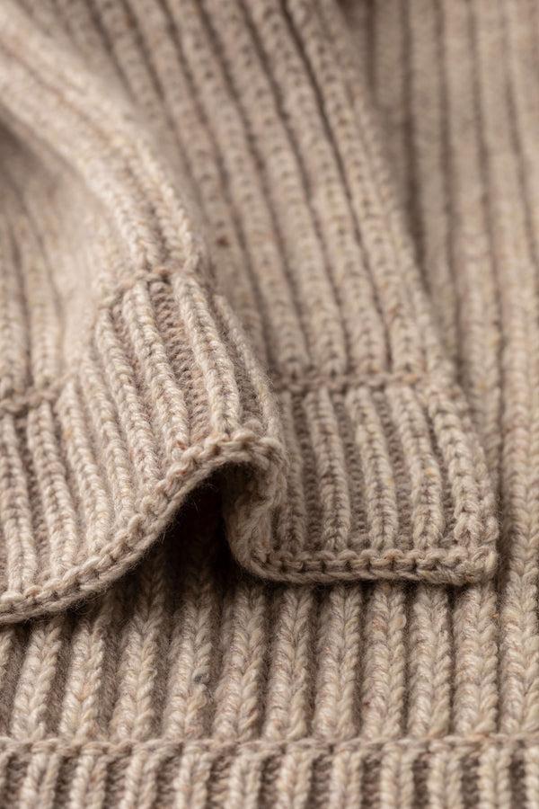 Johnstons Of Elgin Donegal Cashmere Cream Knitted Scarf