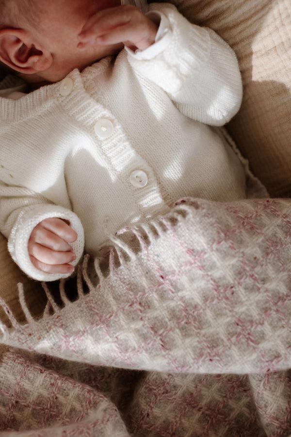 Johnstons Of Elgin Donegal Cashmere Pink Baby Blanket