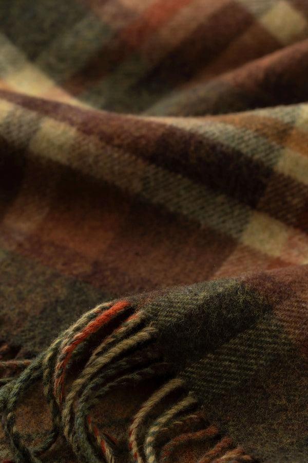 Johnstons Of Elgin Double Face Lambswool Brown Throw