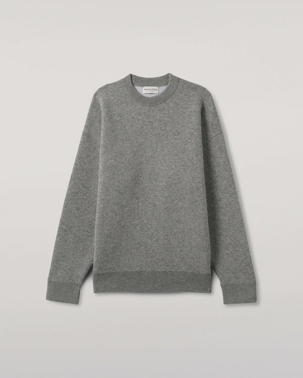 Johnstons Of Elgin Double Face Light Grey Sweatshirt