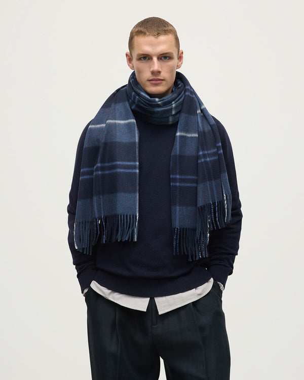 Johnstons Of Elgin Fife Modern Tartan Cashmere Stole