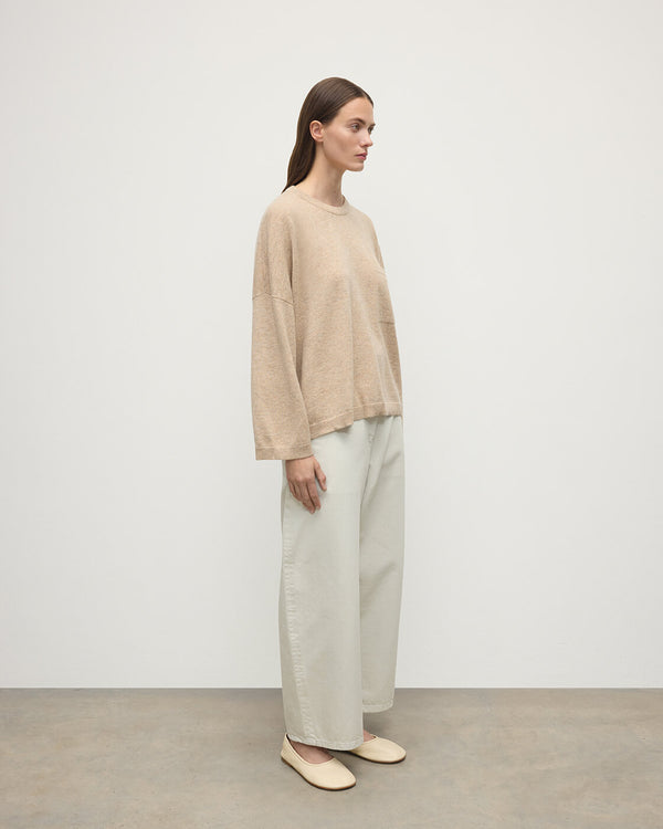 Johnstons Of Elgin Gauzy Pocket Natural Cashmere Jumper