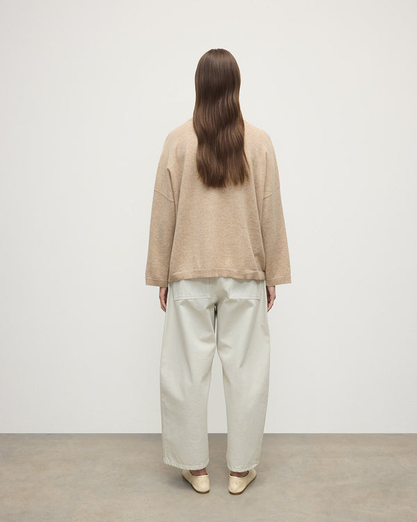 Johnstons Of Elgin Gauzy Pocket Natural Cashmere Jumper