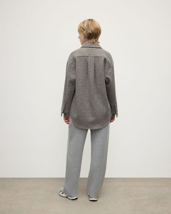 Johnstons Of Elgin Glen Urquhart Check Oversized Shirt