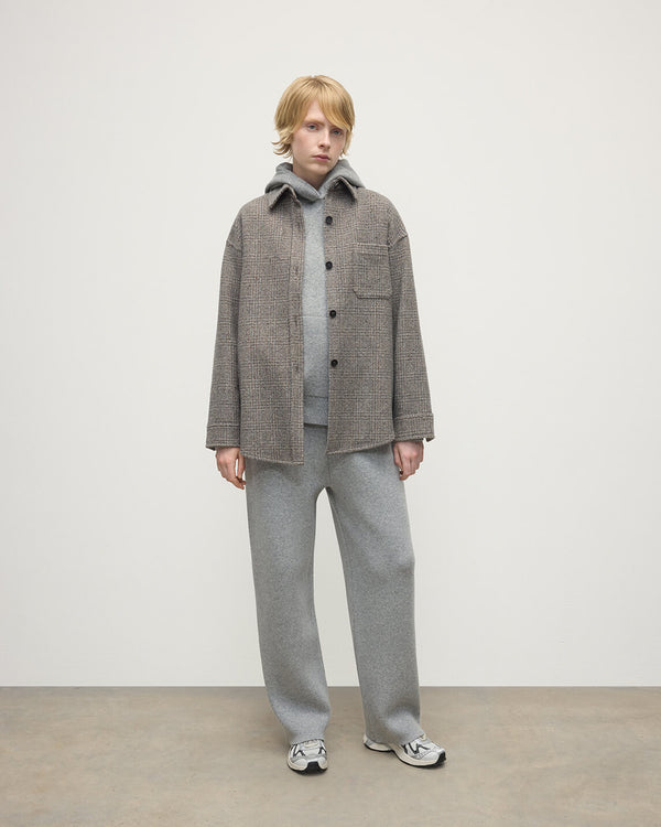 johnstons of elgin Glen Urquhart Check Oversized Shirt