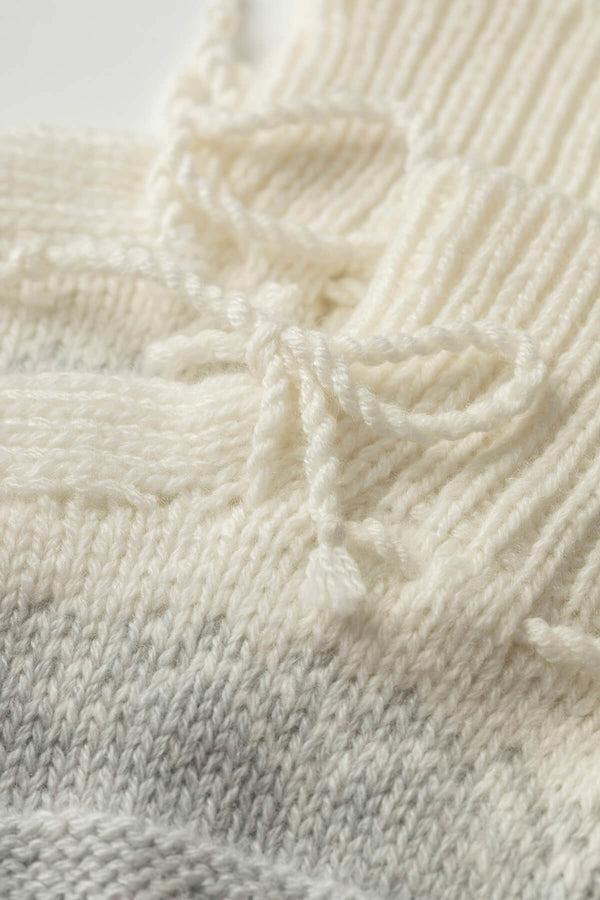 Johnstons Of Elgin Grey Ombre Cashmere Baby Booties