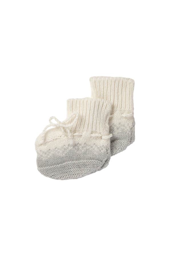 johnstons of elgin Grey Ombre Cashmere Baby Booties
