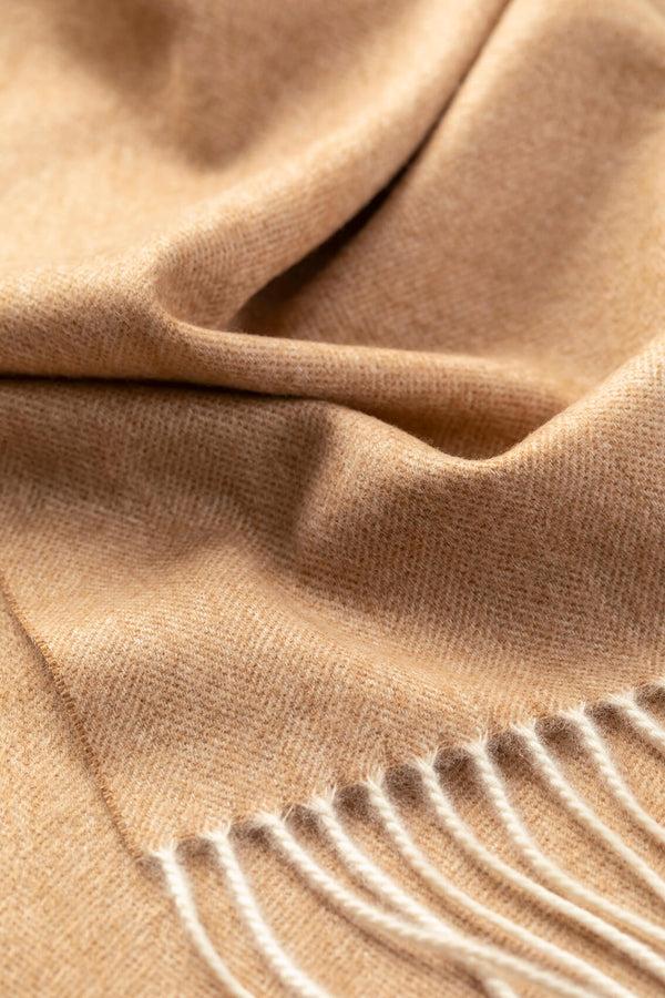 Johnstons Of Elgin Herringbone Cashmere & Vicuña Scarf