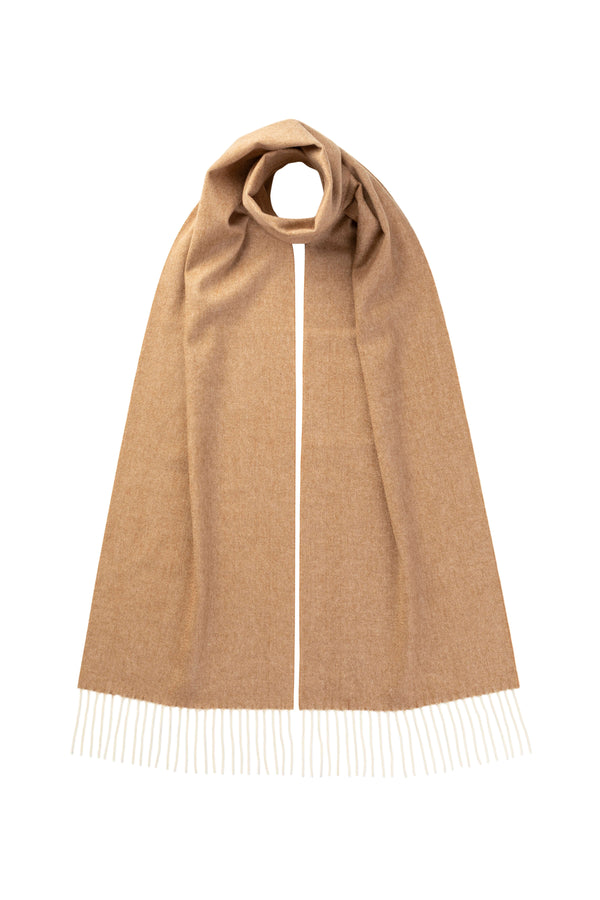 johnstons of elgin Herringbone Cashmere & Vicuña Scarf