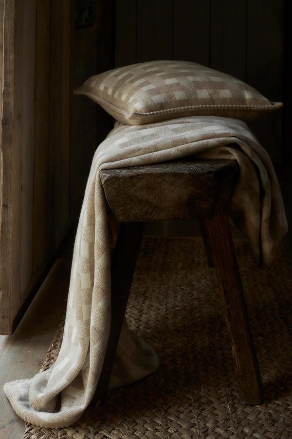 Johnstons Of Elgin Basketweave Cushion