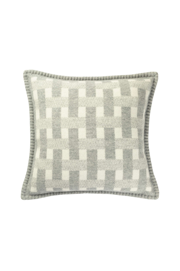 johnstons of elgin Basketweave Light Grey Cushion