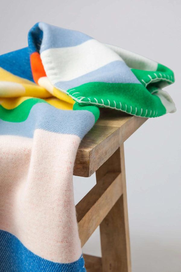 Johnstons Of Elgin 'Block Stripe' Children's Blanket