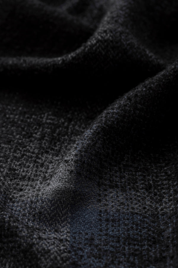 Johnstons Of Elgin Blurred Bouclé Black Scarf