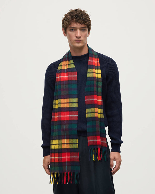 Johnstons Of Elgin Buchanan Tartan Cashmere Scarf