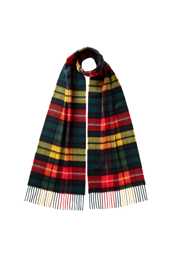 johnstons of elgin Buchanan Tartan Cashmere Scarf