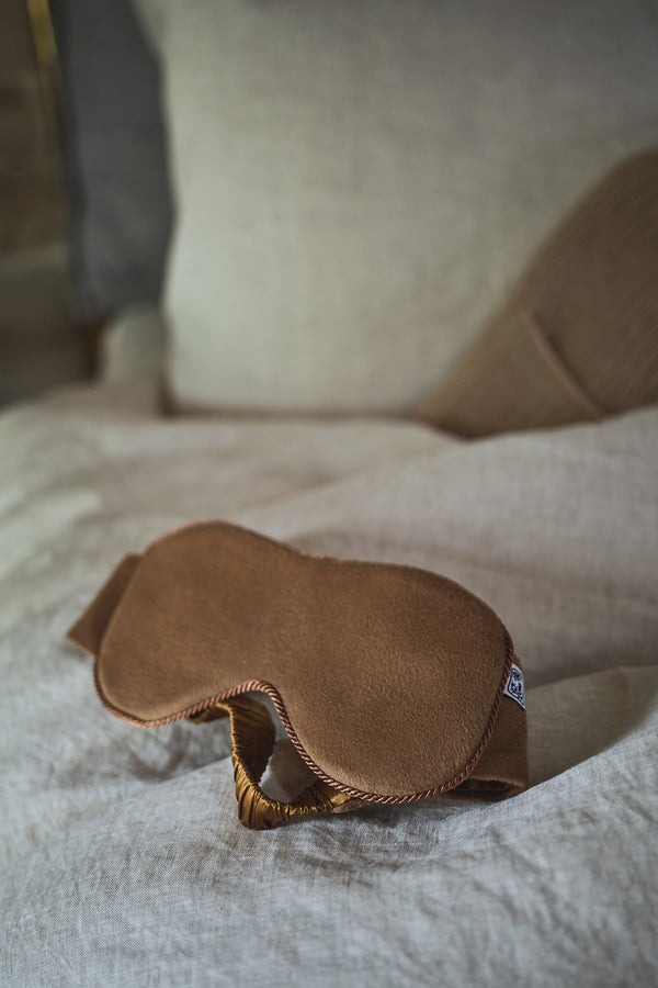 Johnstons Of Elgin Camel Cashmere Eye Mask