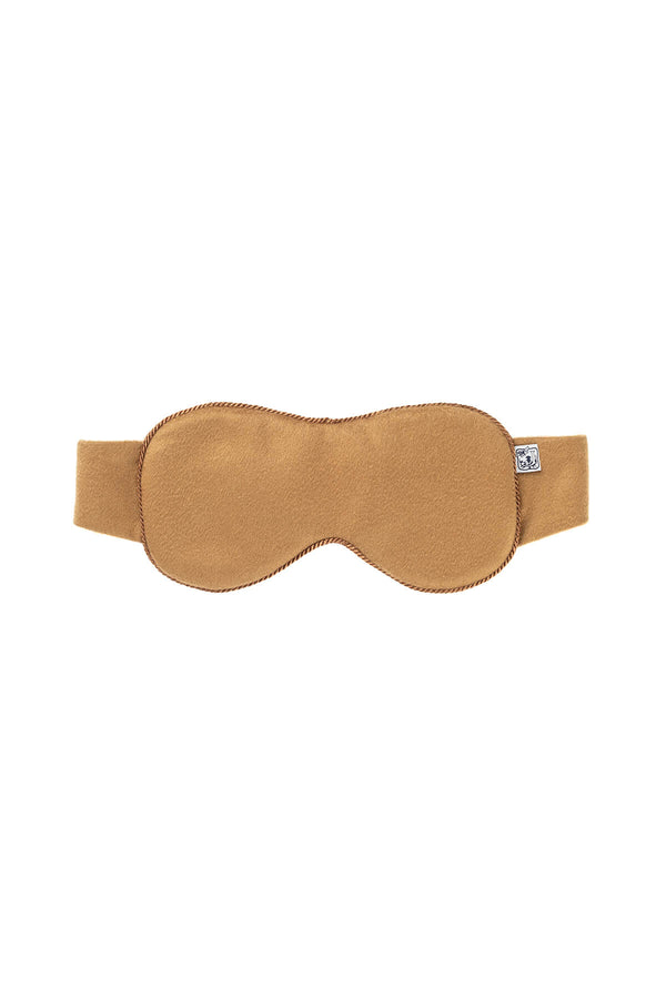 johnstons of elgin Camel Cashmere Eye Mask