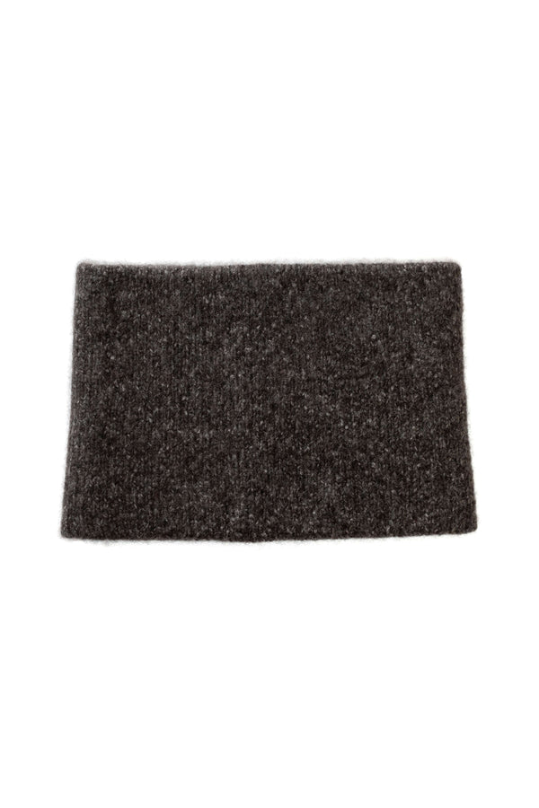 Johnstons Of Elgin Cashmere Bouclé Dark Grey Snood