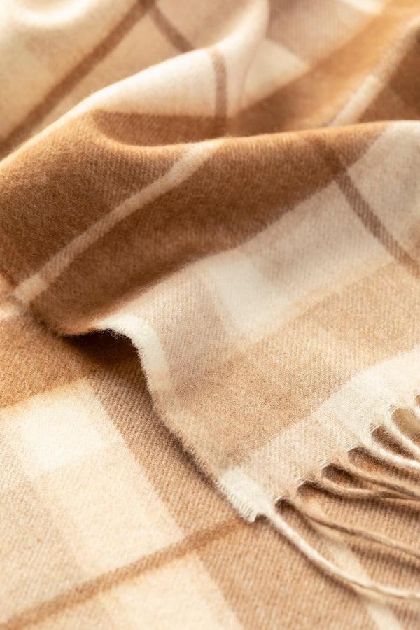 Johnstons Of Elgin Check Cashmere & Vicuña Scarf