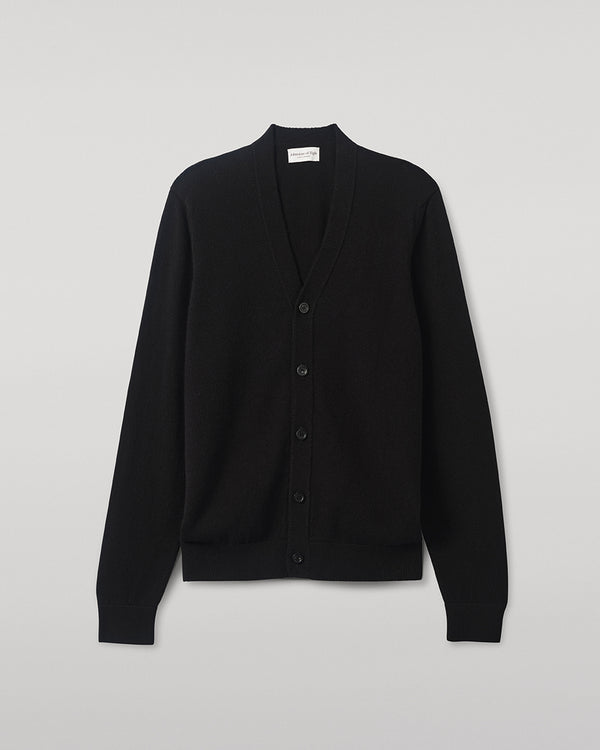 Johnstons Of Elgin Classic Cashmere Black Cardigan