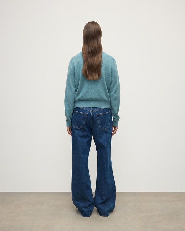 Johnstons Of Elgin Classic Cashmere Green Cardigan