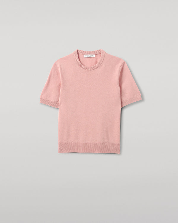 Johnstons Of Elgin Classic Cashmere Pink T-shirt
