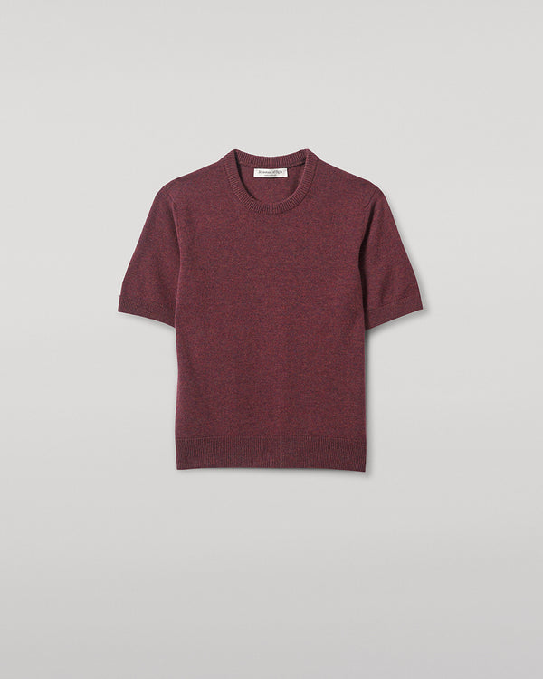 Johnstons Of Elgin Classic Cashmere Purple T-shirt