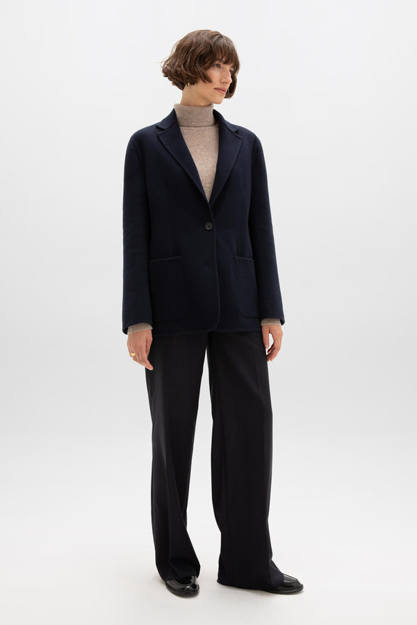 johnstons of elgin Classic Navy Cashmere Blazer