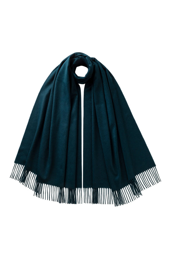 johnstons of elgin Dark Green Cashmere Stole