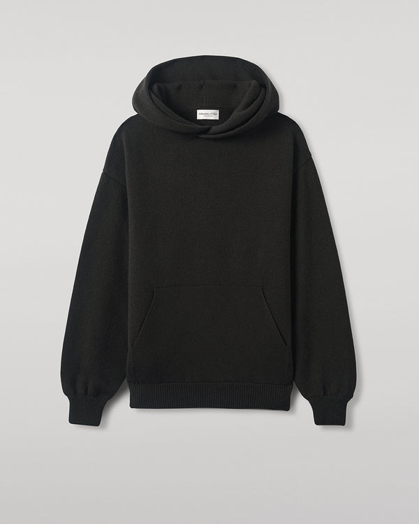 Johnstons Of Elgin Dark Grey Cashmere Hoodie